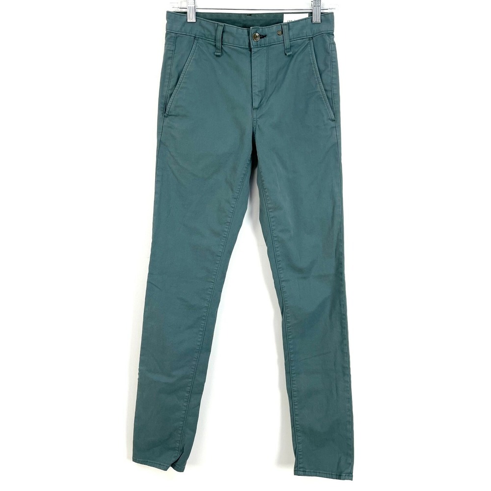 Rag & Bone Womens 28 Chino Pants Fatigue Green Slacks Preppy Casual Straight Leg